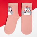 Набор новогодних носков KAFTAN "Happy holidays!" 5 пар, размер 35-38 - фото 26157803