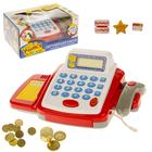 Обучающая касса-калькулятор «Учимся и играем», игрушечная, с аксессуарами, световые и звуковые эффекты, уценка (помята упаковка) - фото 2557423