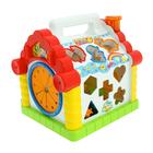 Уценка Игрушка развивающая логическая «Домик с ручкой», свет, звук, счёты, пианино, сортер 7126990