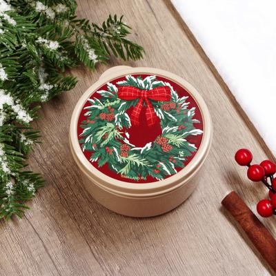 Ланч - бокс новогодний «Венок», 300 мл