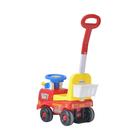 Каталка детская Everflo «Пожарная машина», с родительской ручкой, цвет красный - Фото 3