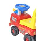 Каталка детская Everflo «Пожарная машина», с родительской ручкой, цвет красный - Фото 4