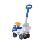 Каталка детская Everflo «Полицейская машина», с родительской ручкой, цвет синий - Фото 3