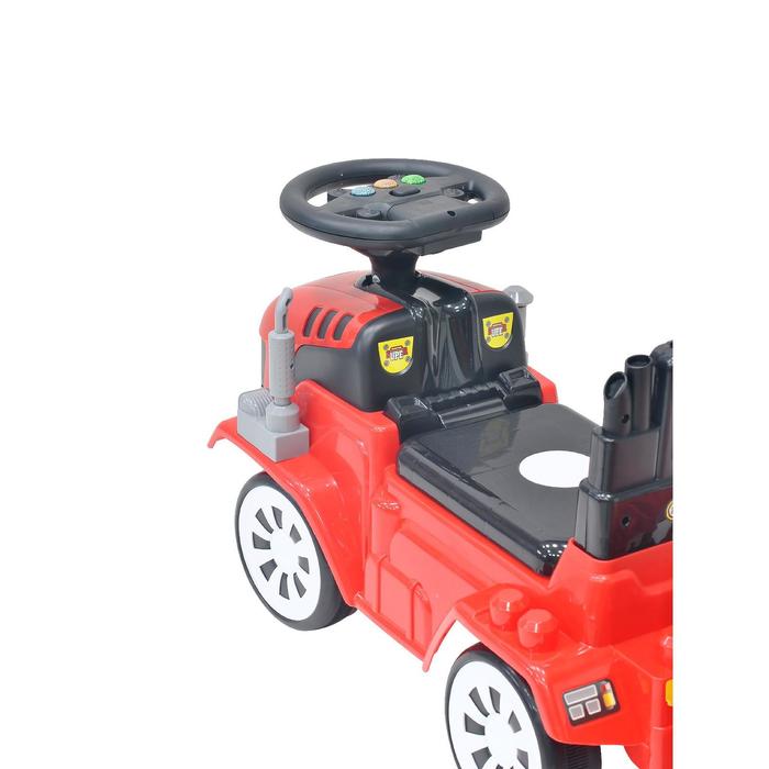 Детская Каталка Everflo Builder truck, red, c прицепом и кубиками 50345