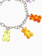 Браслет «Мармеладные мишки», цветной в серебре, 17 см - Фото 3