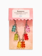 Браслет «Мармеладные мишки», цветной в серебре, 17 см - Фото 5