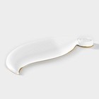 Блюдо для фруктов Доляна «Лист», 27×10.5×1.5 см, белое - Фото 3