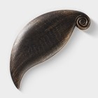 Блюдо для фруктов Доляна «Винтажный лист», 27×10.5×1.5 см, бронзовое - Фото 4