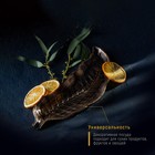 Блюдо для фруктов Доляна «Винтажный лист», 28×10 см, бронзовое - Фото 2