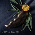 Блюдо для фруктов Доляна «Винтажный лист», 28×10 см, цвет бронзовый - Фото 3