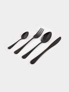 Столовые приборы Magistro, 24 предмета, на 6 персон, нержавеющая сталь, чёрные - Фото 1