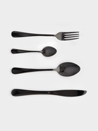 Столовые приборы Magistro, 24 предмета, на 6 персон, нержавеющая сталь, чёрные - Фото 2