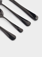 Столовые приборы Magistro, 24 предмета, на 6 персон, нержавеющая сталь, чёрные - Фото 3