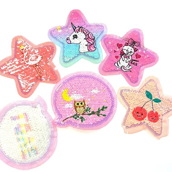 Набор аппликаций «Пайетки трансформеры», размер до 9 см, 25шт - Фото 1