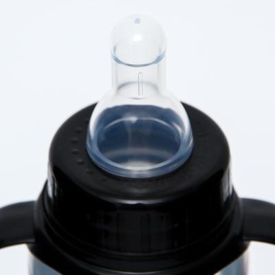 Бутылочка для кормления M&B Baby Rock, классическое горло, с ручками, от 0 мес, 250 мл., цилиндр