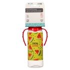 Бутылочка для кормления M&B «Арбузы», классическое горло, с ручками, от 3 мес., 250 мл., цилиндр - Фото 6