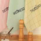 Набор кухонных полотенец Доляна Week 35×60 см-7 шт., 100% хлопок - Фото 3