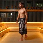 Полотенце для бани "Лев" мужской килт 80х150 см, 100 % хл, вафельное полотно - Фото 3