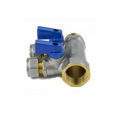 Коллектор Aquasfera 7015-04, 1"х16 мм, 4 выхода, обжим с шаровыми кранами, 35 мм