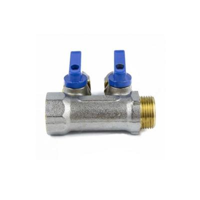 Коллектор Aquasfera 7015-04, 1"х16 мм, 4 выхода, обжим с шаровыми кранами, 35 мм