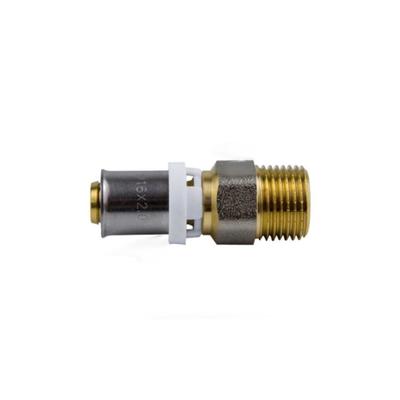 Муфта-пресс Aquasfera 8001-03, d=20 мм х 1/2", наружная резьба, латунь