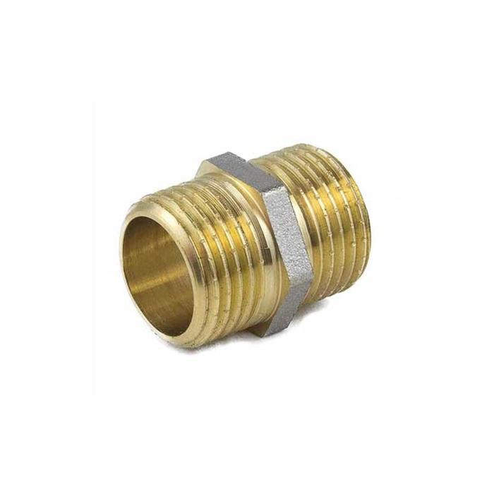 

Ниппель Aquasfera 9022-05, 1 1/2", наружная резьба, никелированная латунь