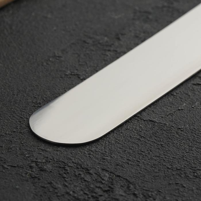 Лопатка-палетка Доляна «Виктори», 35,5×3,5 см, с пластиковой ручкой, прямая - фото 1892577101