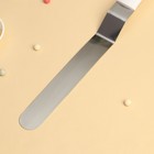 Лопатка-палетка Доляна «Виктори», 38×3,5 см, с пластиковой ручкой, изогнутая - фото 6440914
