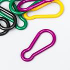 Карабин пластик "Цветной" МИКС 4,7х2,2 см (комплект 40 шт) - фото 21309075