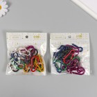 Карабин пластик "Цветной" МИКС 4,7х2,2 см (комплект 40 шт) - фото 23624006