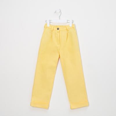 Джинсы для девочки MINAKU: Casual collection KIDS, лимонные, рост 116 см