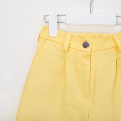 Джинсы для девочки MINAKU: Casual collection KIDS, лимонные, рост 116 см