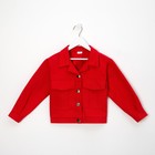 Жакет для девочки MINAKU: Casual collection KIDS, цвет красный, рост 134 см - Фото 7