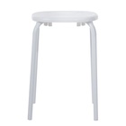 Табурет пластиковый Nika «ТП02/Б», цвет белый - Фото 3