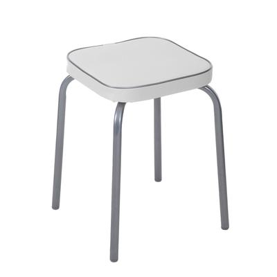 Табурет для кухни «Фабрик – 3. ТФ03/СС», искусственная кожа, цвет светло – серый