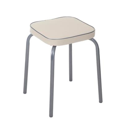 Табурет для кухни «Фабрик – 3. ТФ03/СК», искусственная кожа, цвет слоновая кость