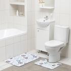 Набор ковриков для ванной и туалета Доляна «Морской», 2 шт: 50×80, 40×50 см - фото 2945352