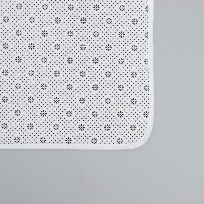 Набор ковриков для ванной и туалета Доляна «Геометрия цветов», 2 шт: 50×80, 40×50 см - фото 1896995988
