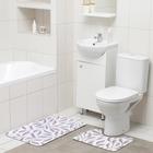 Набор ковриков для ванной и туалета Доляна «Воспоминания», 2 шт: 50×80, 40×50 см - фото 9315749