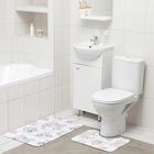 Набор ковриков для ванной и туалета Доляна «Розалия», 2 шт: 50×80, 40×50 см - фото 9315754