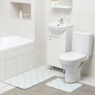 Набор ковриков для ванной и туалета Доляна «Чешуя», 2 шт: 50×80, 40×50 см - фото 9315795