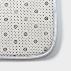 Коврики для ванной и туалета Доляна «Бурлеск», 2 шт., 50×80, 40×50 см, синие - Фото 5