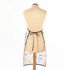 Кухонный набор Доляна «Котики» вид 2, прихватка 17*17см, рукавица 26*16см, фартук 60*80 см 100% п/э - фото 32234111