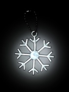 Светоотражающий элемент «Снежинка», 5.5×5 см, цвет белый - Фото 4