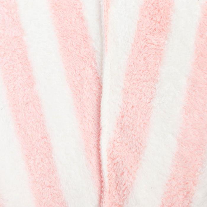 Чалма для сушки волос Этель «Полоски», цв.розовый, 65*25 см, 100% п/э - фото 1883716703