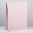 Пакет подарочный ламинированный, упаковка, «Розовый», L 31 х 40 х 11,5 см - фото 321296282