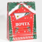 Пакет ламинированный вертикальный «Новогодняя почта», L 28 × 38 × 9 см - Фото 3
