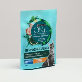 Сухой корм Purina One "Природа здоровья" для кошек, курица, 680 г 7074056