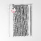 Тесьма декоративная «Песочные часы», 14 мм, 10±1 м, цвет серебряный - Фото 3