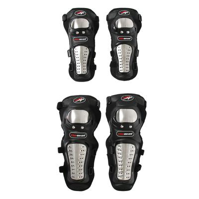 Наколенники и налокотники мотоциклетные, взрослые, чёрные, набор 4 шт.